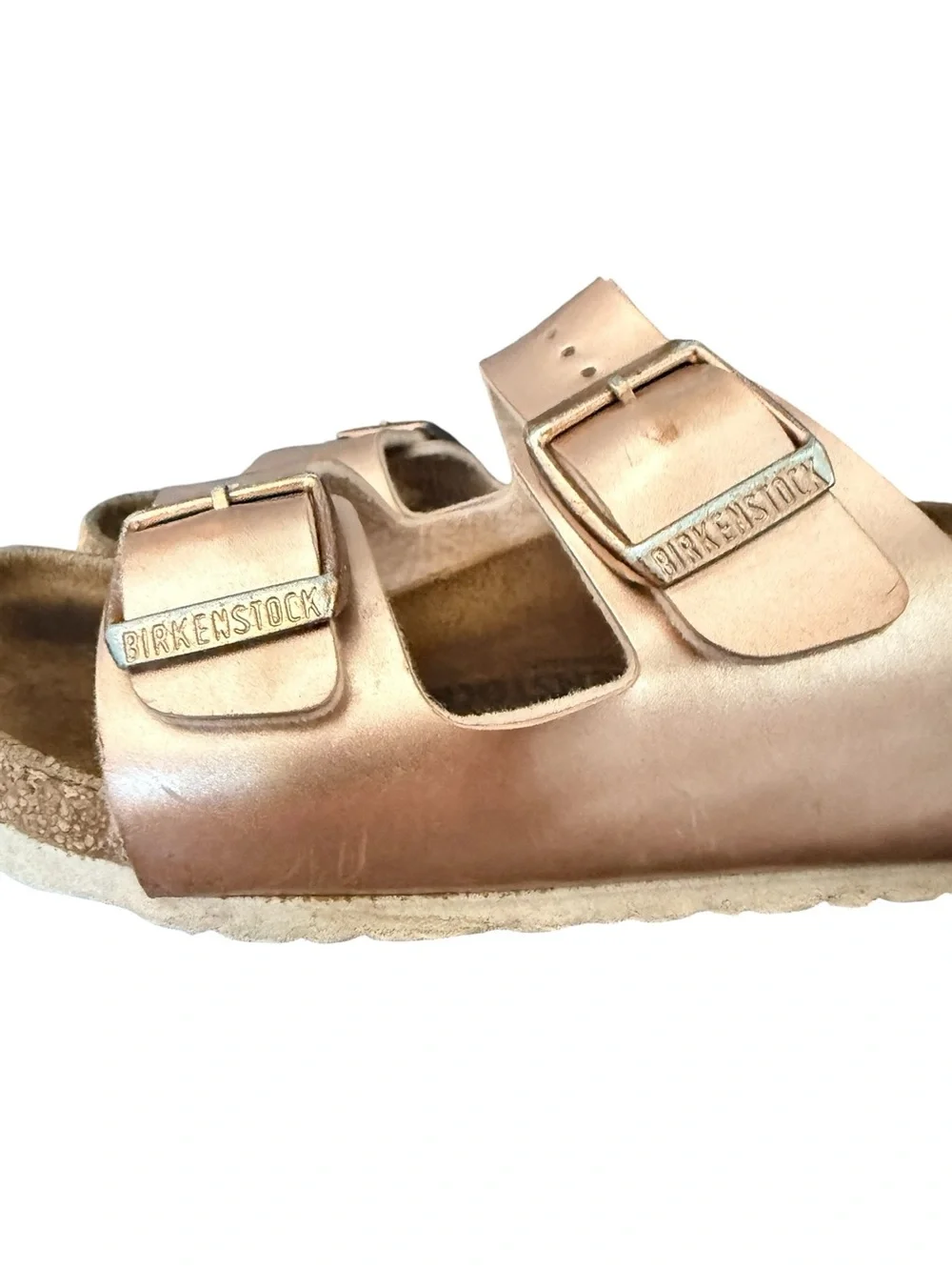 Birkenstock Arizona Kids Sandals Rose Gold Metallic Size 32 size 1 US